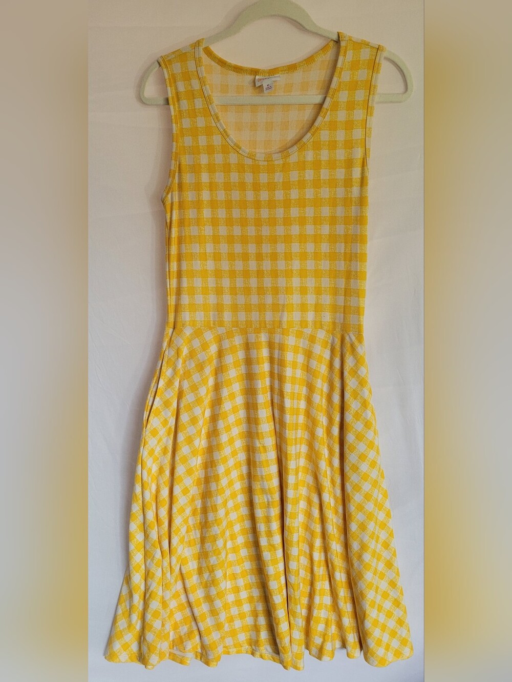 LuLaRoe Yellow Checked Pattern